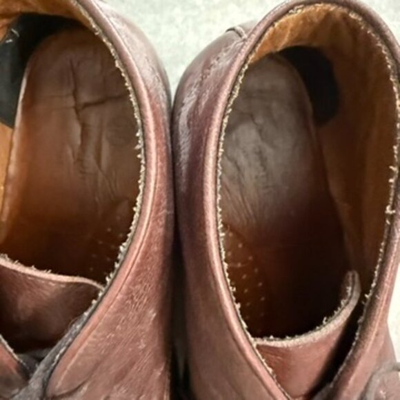 Burgundy Leather Cap Toe Chukka Boots – Size 12 - Picture 6 of 16